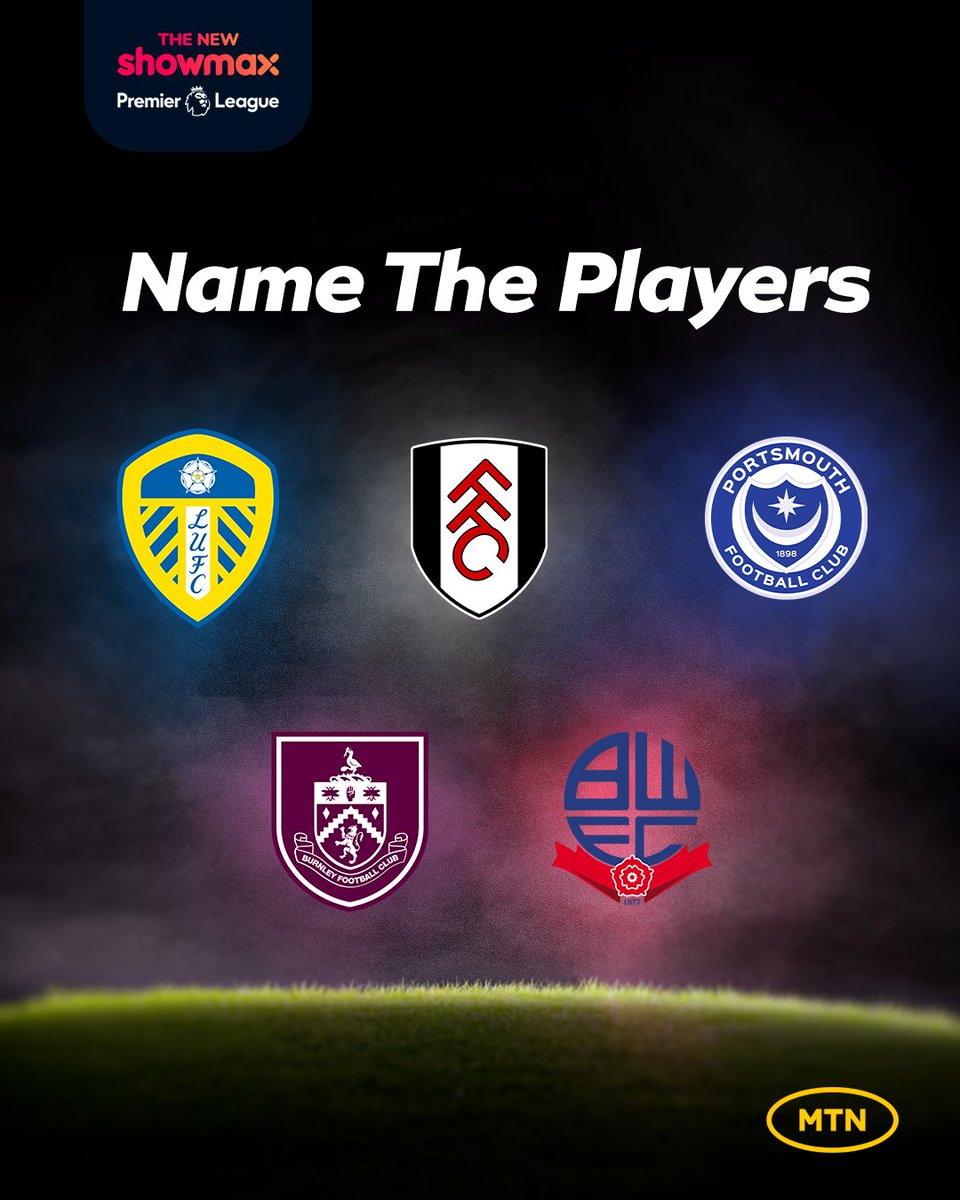 MTNza's tweet photo. 🚨Win one of FIVE current #PL Jerseys of your choice🚨

📋To enter:
🇿🇦Name a South African that has played for each of these teams

T&amp;Cs Apply.

⏩Don’t miss out on any of next season with the #ShowmaxPLxMTN LivePass for R79/m and #LiveDataFree: https://t.co/bolby5P2bx https://t.co/SKrzmMJJUw