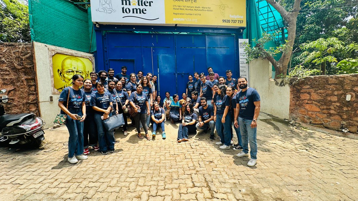 A heartfelt thank you to the @MorganStanley volunteer team for their incredible dedication and support during their CSR visit and animal feeding at AMTM. 🙏🏻
Your kindness and commitment are making a real difference! 🐾 
#amtm #animalsmattertome #ngo #mumbai #morganstanley #dogs