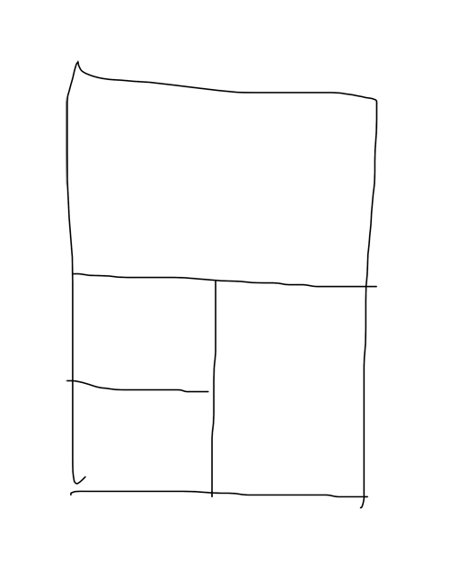 コマ割りが毎ページこの形になってしまう。癖みたいなものなのか… 
