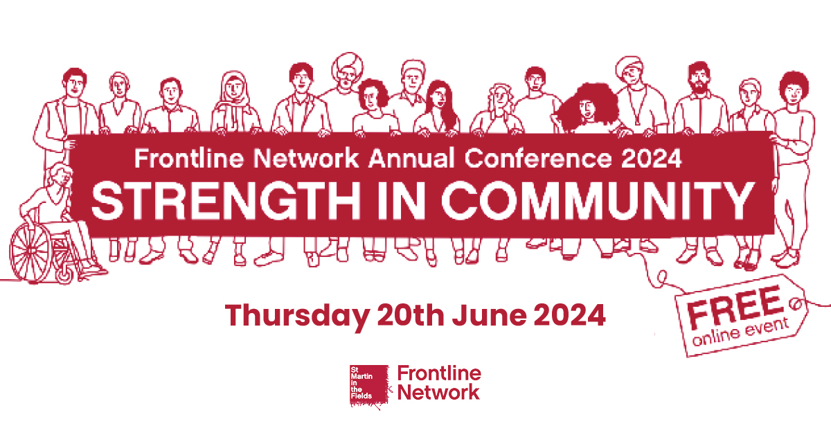 We're pleased to announce that registrations are now open for our Annual Frontline Network Conference!

It will be held online 20th June, and based around the theme #StrengthInCommunity. And, it is entirely free.

Sign up today: tinyurl.com/FNconference
