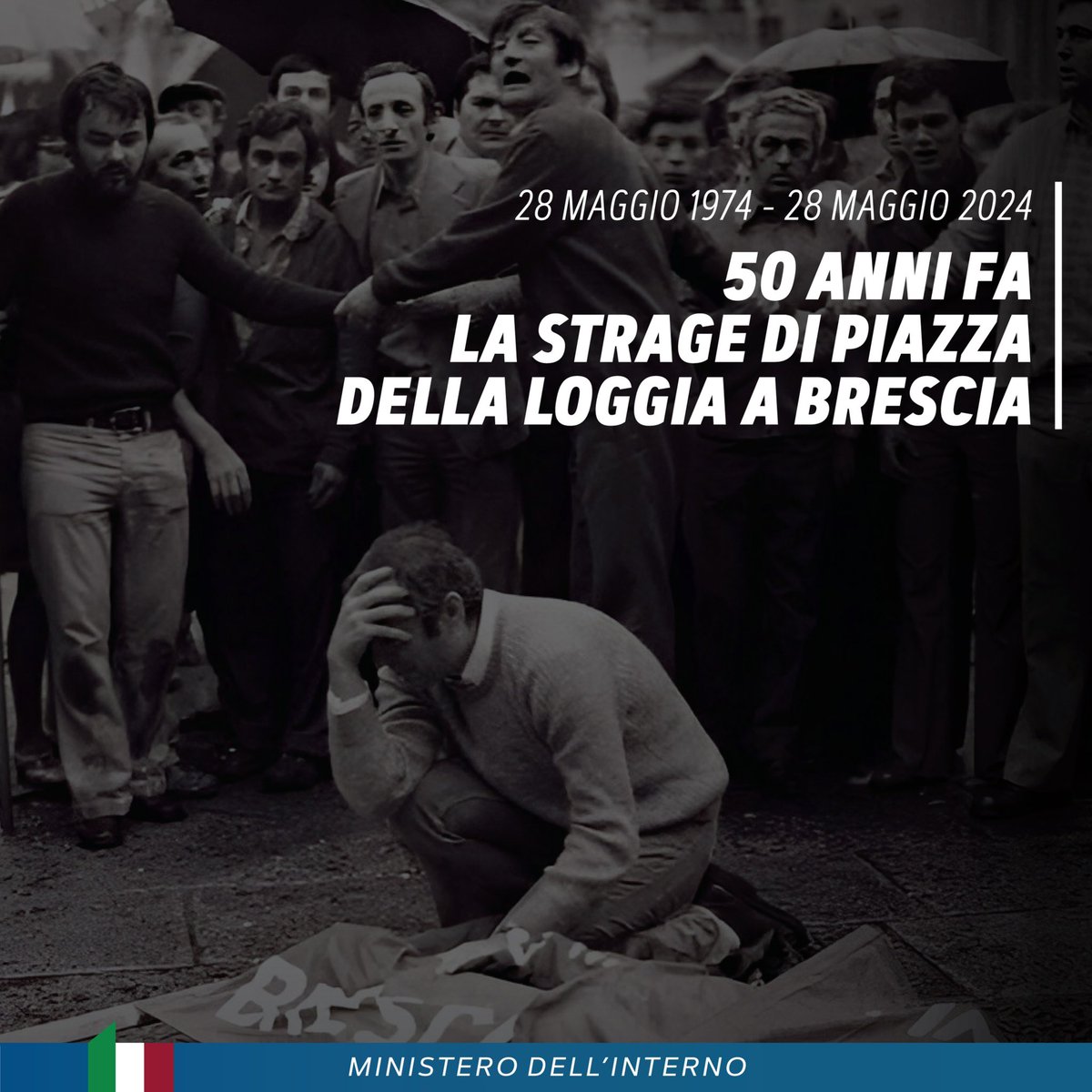 50 anni fa, nel corso di una manifestazione contro il terrorismo in Piazza della Loggia a Brescia, una bomba provocò la morte di 8 persone e ne ferì oltre cento. Il 28 maggio 1974 costituisce una ferita profonda nella storia del Paese. La ferocia e la violenza dell’ignobile