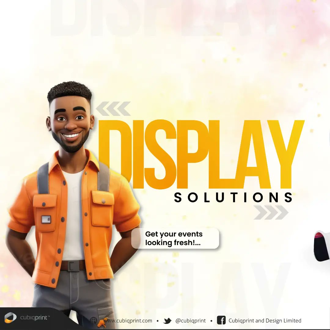 cubiqprint's tweet image. Make a bold statement about your Brand using our sturdy, durable outdoor display solutions featuring your custom graphics.

Get in touch with us on:

🌐 cubiqprint.com 
📨info@cubiqprint.com 
📞 0204400188

#displaysolutions #brandvisibility #brandidentity #brands