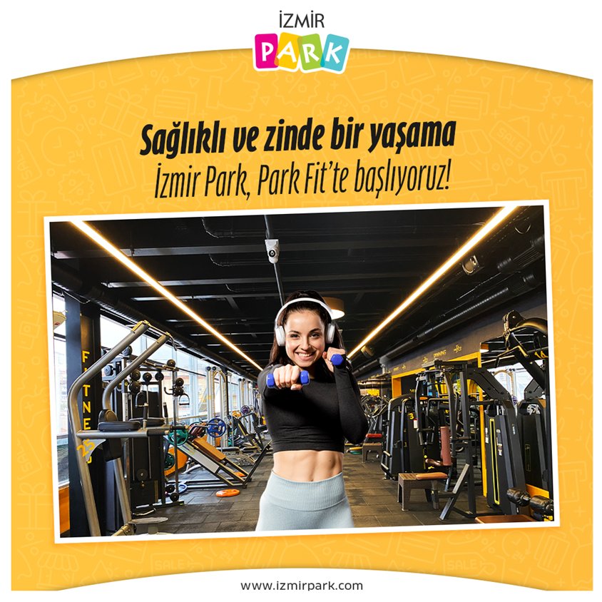 Hayalindeki sağlıklı ve fit yaşama adım atmak için İzmir Park’ta buluşalım! ⚡️ 💪 #İzmirPark  #ParkFit #Sağlık #Spor