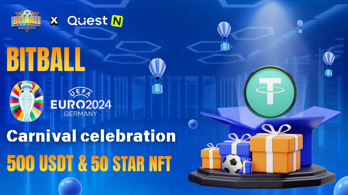 metabitball's tweet photo. 🎉 Exciting News! 🚀 #Bitball teams up with @QuestN_com for a Giveaway Carnival Mania!

🎁 Complete tasks to grab your share of 500 USDT or 50 Star NFTs!

🔗https://t.co/O75QaER5Lk

⚡️Don't miss out, test your luck now!

#Giveaway #Airdrop #Web3 https://t.co/1XcY19UkvX