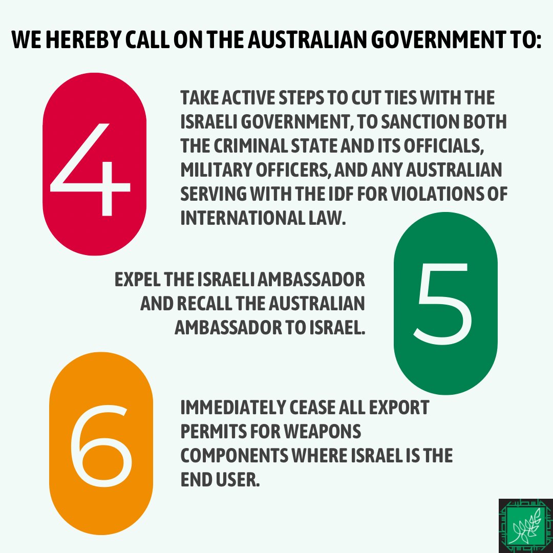 Mere days after the ICC applied for arrest warrants for Israeli PM and Defence Minister, they defied these calls by dropping bombs on displaced families while they slept in tents. It's unacceptable for Australia to continue supporting a genocidal state. apan.org.au/action-austral…