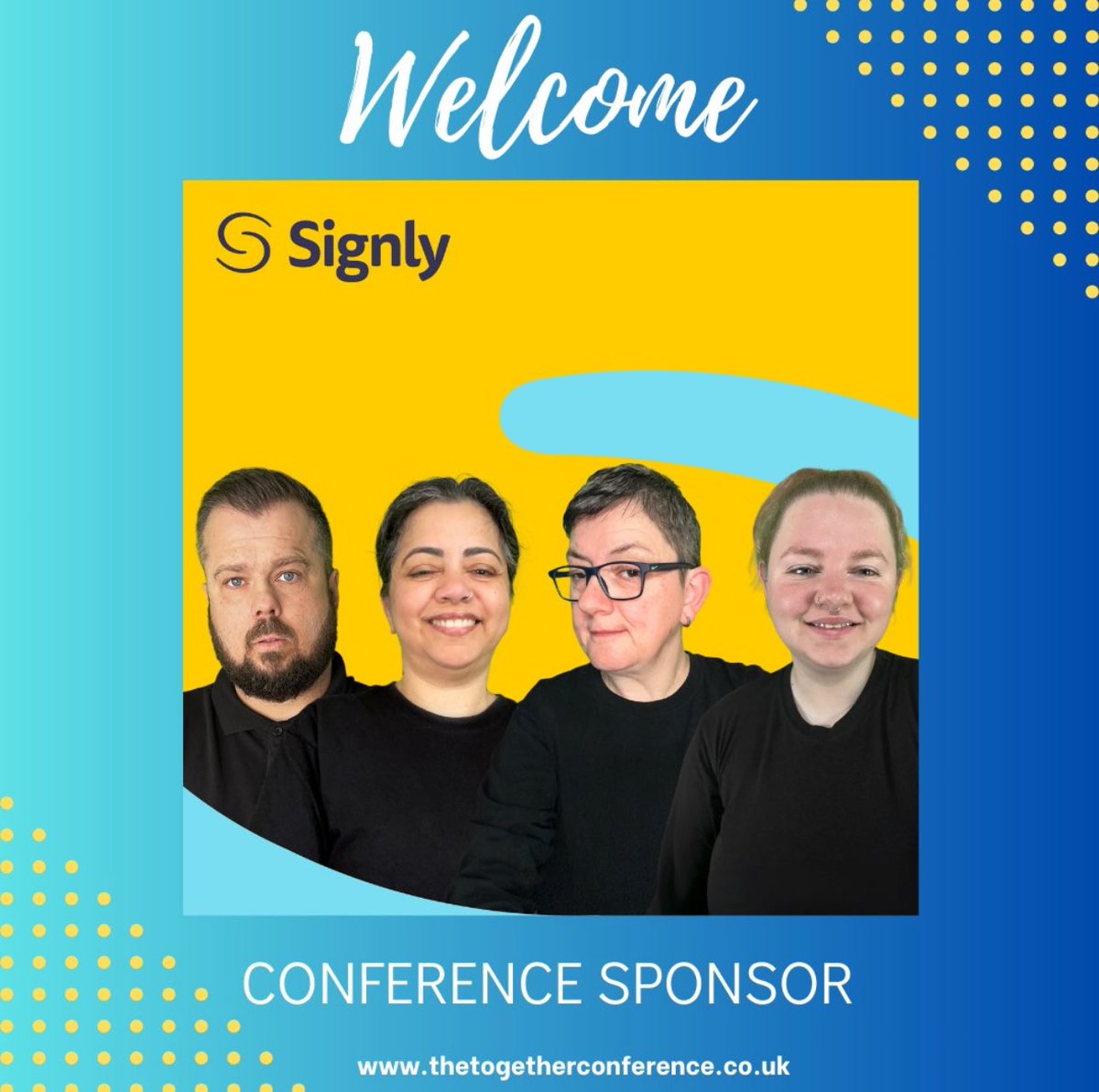 We are thrilled to welcome Signly as a new sponsor for The Together Conference 2024! 🎉 @SignlyApp is dedicated to improving communication and accessibility through innovative solutions. #TogetherConf2024 #onlineconference #notlongleftnow #BSL #ISL #translator #interpreter