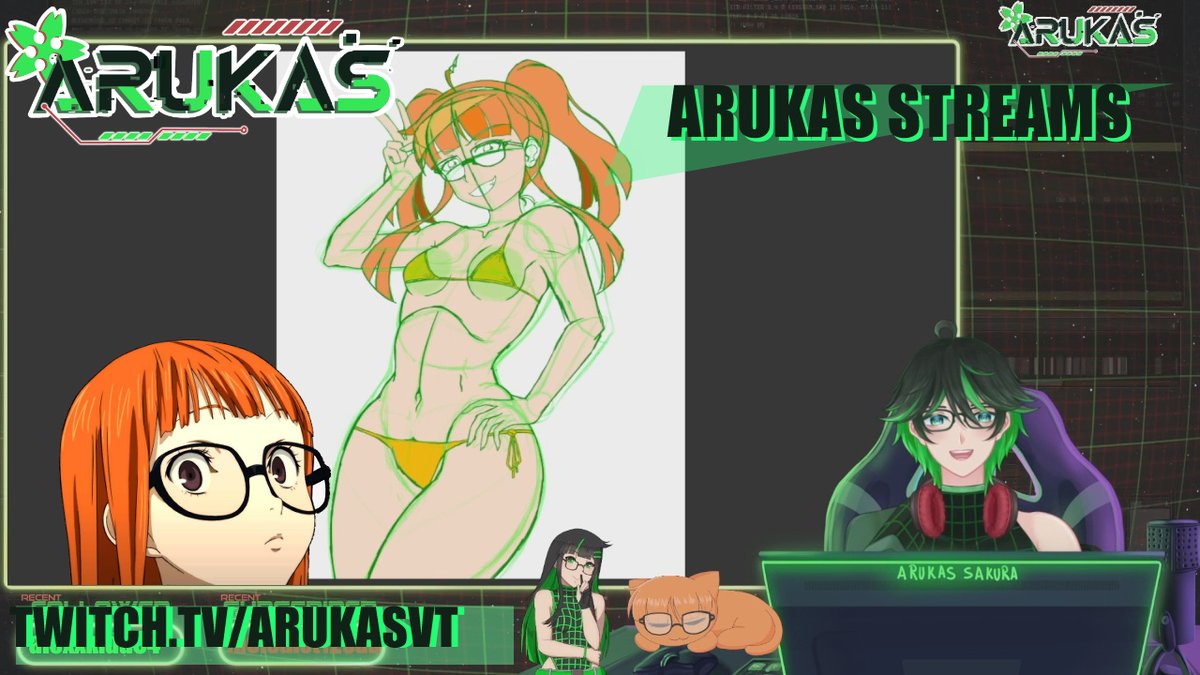 Drawing Futaba in a skimpy Bikini. Come keep me company: twitch.tv/arukasvt
#VtuberEN #FutabaSakura