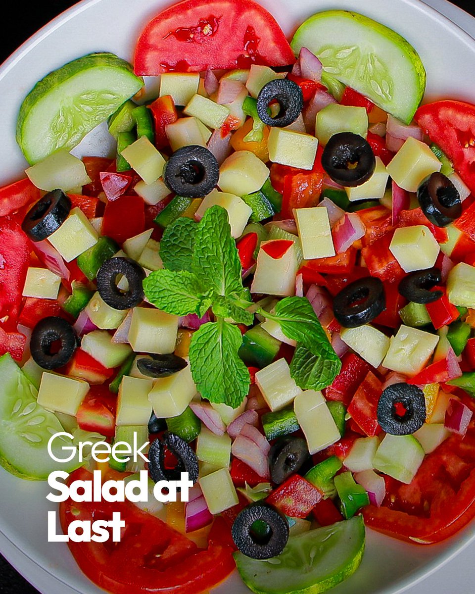 Healthy Meal Tuesdays!
Try out Greek Salad plate at only UGX 25,000.
Enjoy cut cubed fresh garden vegetables complimented with black olives and feta cheese on a bed of lettuce & a sauce.  Served daily at Makindye or Munyonyo. #Coffeeatlast #salad #saladlovers #healthyfood.  .