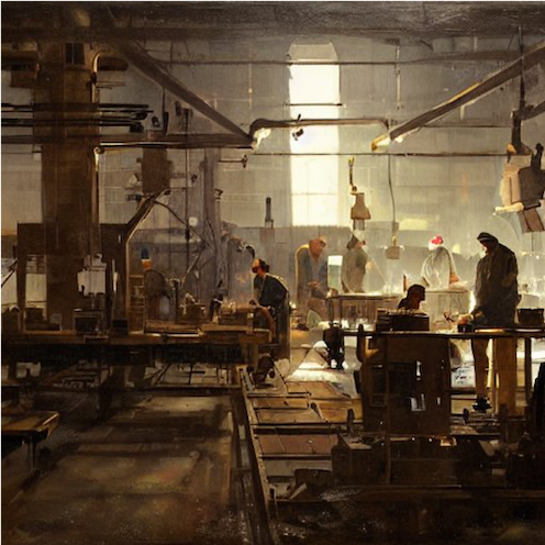 Factory workers  – a 1/1 #NFTartwork that's a must for dedicated #nftcollector #nftcollectors . Elevate your #NFTCollections or #NFTGallery with this unique piece.

#NFTCommunity #NFT #nftart #nftarti̇st #NFTs #OpenseaNFTs 

opensea.io/assets/matic/0…