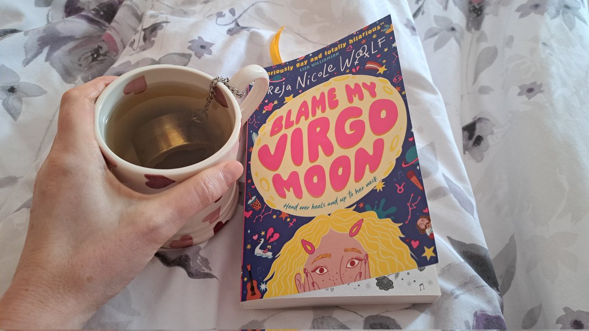 I do love a 1/2 term with no plans other than reading. Today it's Blame My Virgo Moon and I'm enjoying g catching-up with Cat. @WalkerBooksUK