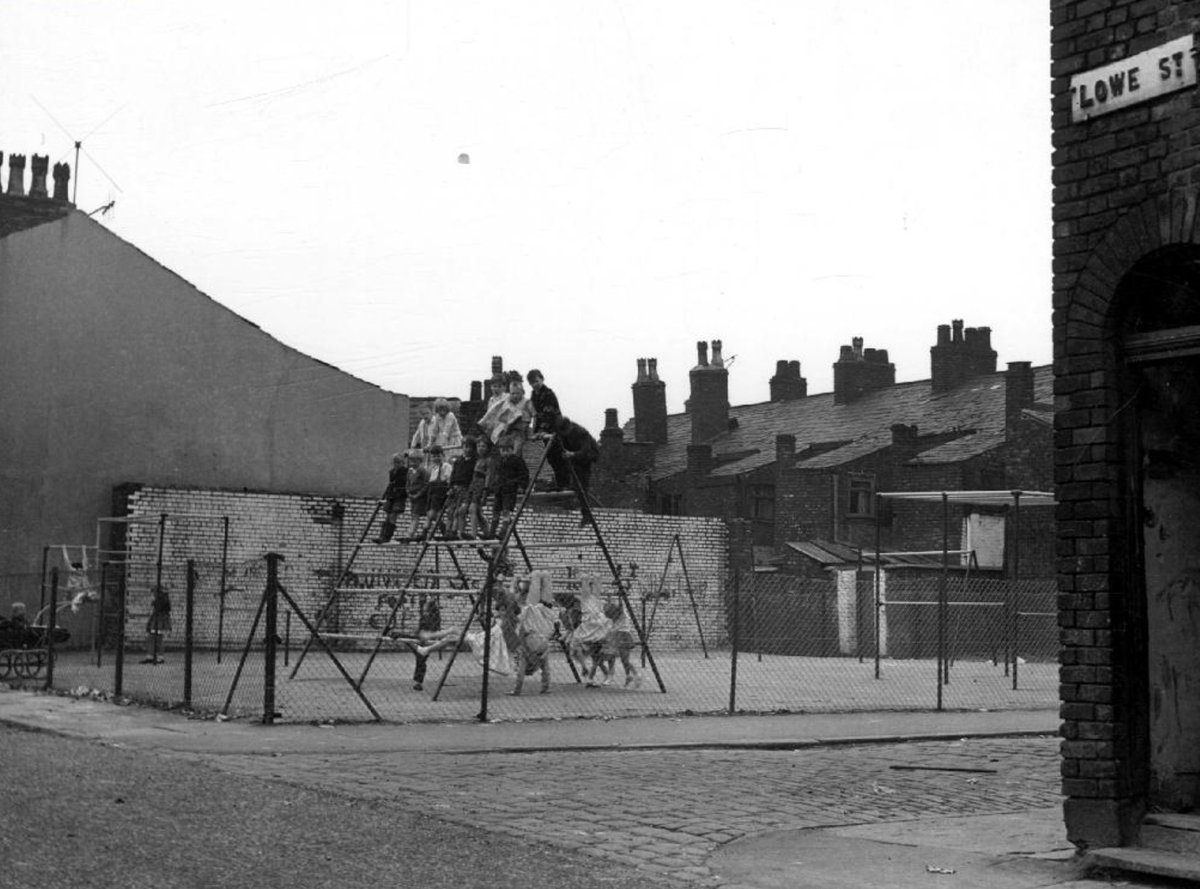 Playground, Lowe St, Miles Platting, 1963.
