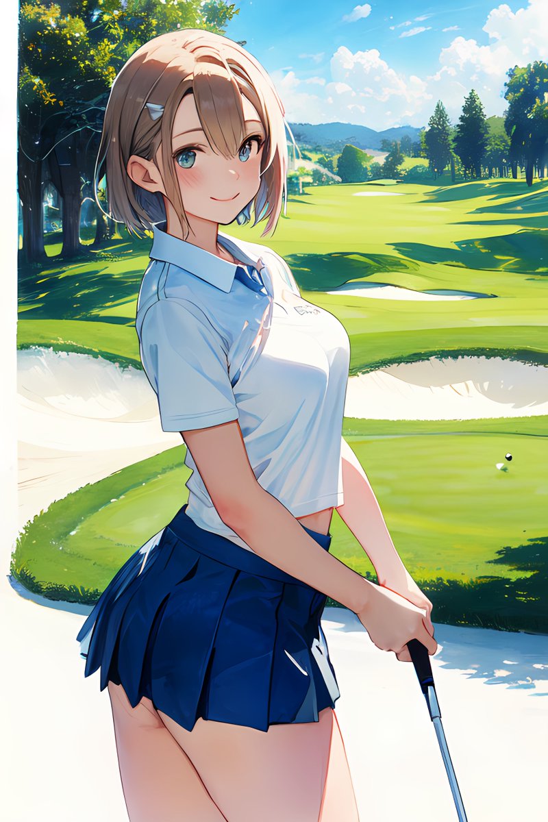 ゴルフ教えて〜♡⛳️ Would you like to play golf?⛳️ 今日はゴルフ記念日　 Today is Golf Day⛳️ #ゴルフ記念日