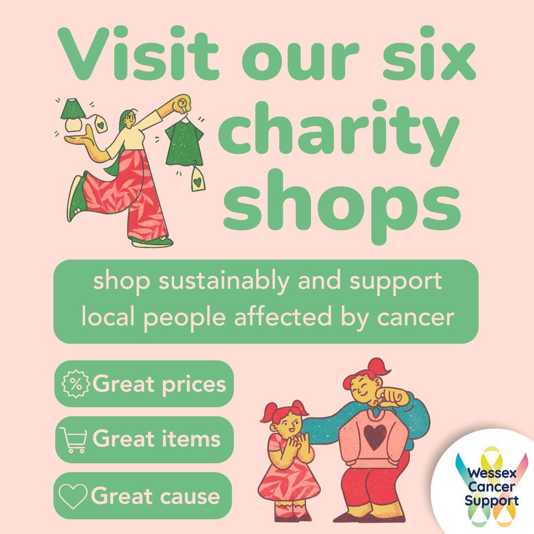 This half term, why not pop into one of our six charity shops? From toys to tech, books to bric-a-bac, cards to clothes, there's something for everyone! When you spend in our shops, you're helping local people access free and local cancer support services buff.ly/3xr9ABp