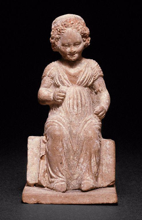 On #WorldMenstrualHygieneDay, a classical statuette of Artemis, god of menarche who oversaw women's biological transitions, and a Hellenistic statuette of a girl from Brauron, where Athenian girls celebrated the onset of fertility. Why don't monotheisms offer girls this comfort?