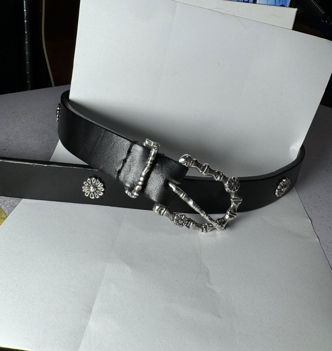 Floral Ceinture” by sojie SV925 & japanese leather