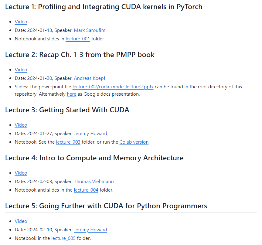 anil_ozturkk's tweet photo. CUDA programlama ve PyTorch entegrasyonu hakkında video, slayt ve kodlara erişebileceğiniz adeta bir müfredat reposu. CUDA ile akıl sağlığını kaybetmek isteyen arkadaşlar bakabilir. 😄

GitHub: https://t.co/Fz4HjShT2z https://t.co/cjtJ0PkxTp