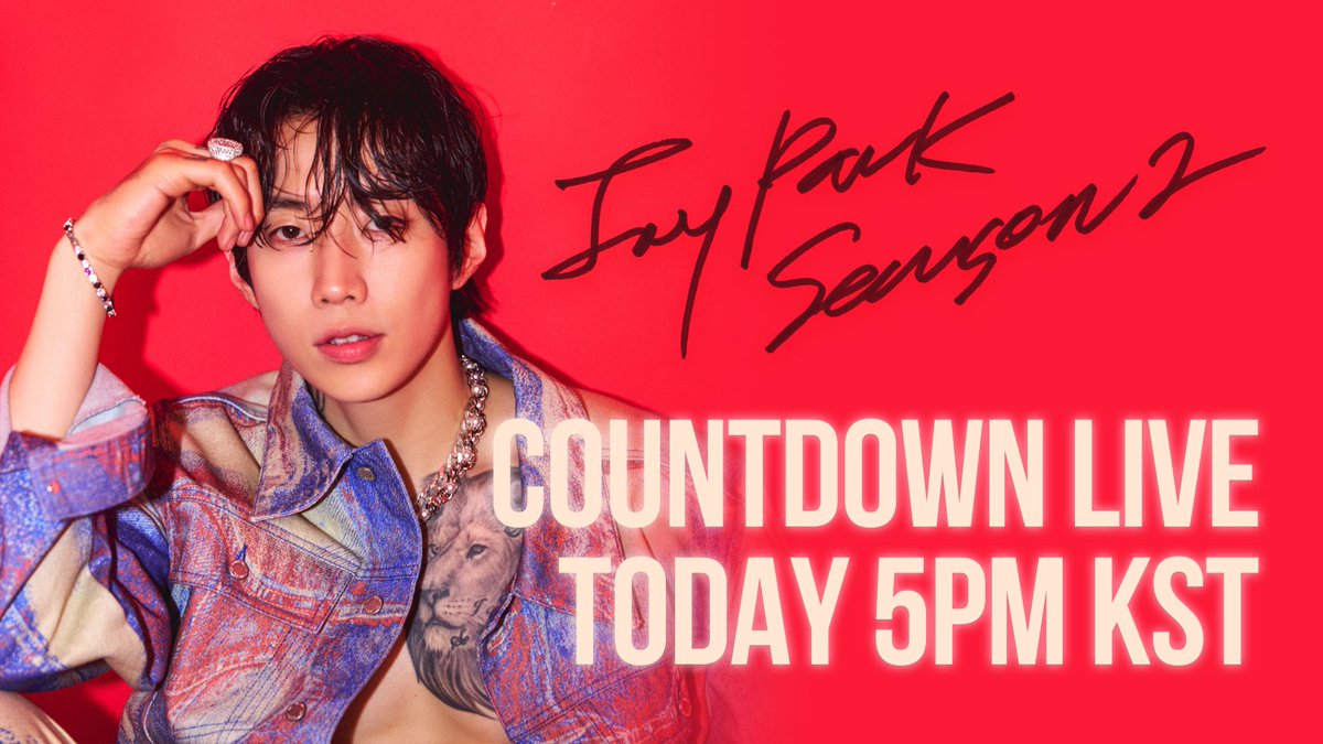 📢 Jay Park Season 2 Countdown Live가 잠시 후 5시 시작됩니다! Jay Park Season 2 Countdown Live will begin shortly at 5PM KST! 라이브 방송은 모든 플랫폼 동시 송출됩니다. Live streamed across all platforms. 🔗 instagram.com/moresojuplease 🔗 youtube.com/@JayPark0425 🔗