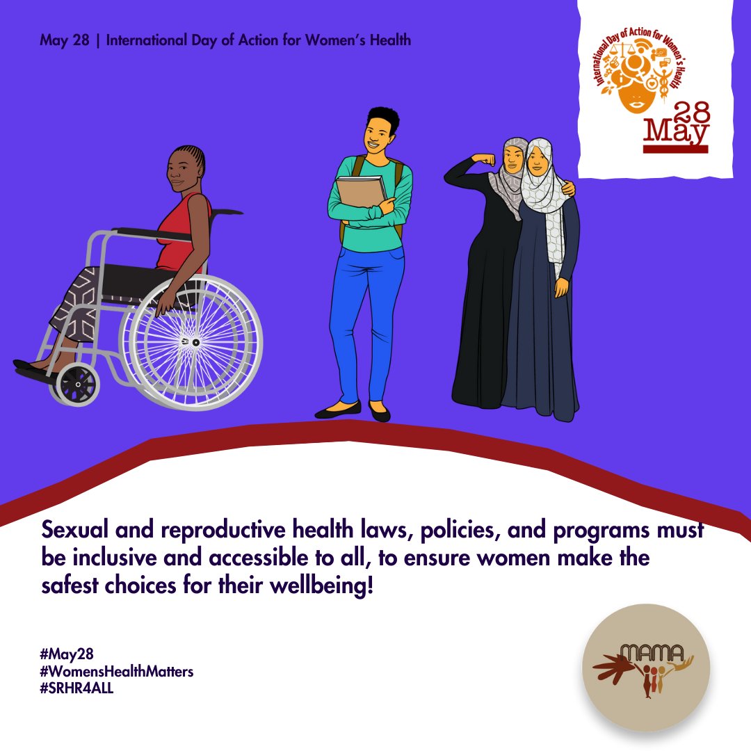 Self-managed abortion provides the best solution to reduce high rates of maternal mortality as a result of unsafe abortion. Today, let's pledge to invest in access to essential abortion information and services to ensure the well being of all women. #SMASavesLives #May28