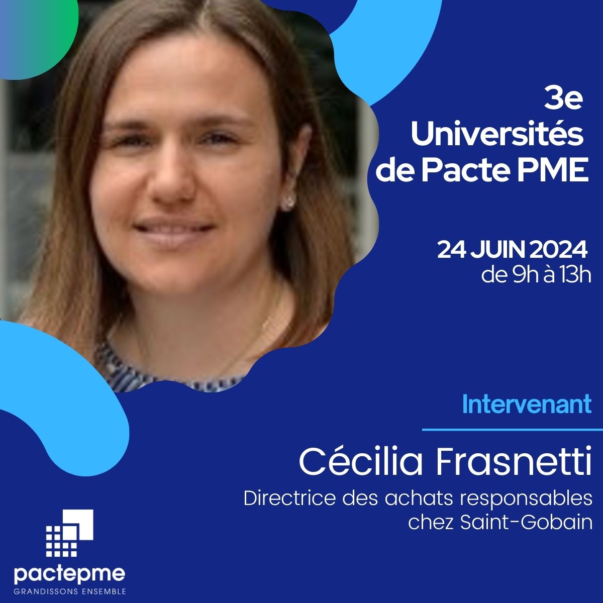 Pacte PME (@pactepme) on Twitter photo 🛒 Cécilia Frasnetti de <a href="/saintgobain/">Saint-Gobain</a> partagera les bonnes pratiques pour accélérer la transition écologique par les achats <a href="/epe_asso/">epe-asso</a> aux 3e Universités le 24 juin 2024. Inscrivez-vous !
🔗helloasso.com/associations/p… #PactePME #AchatsResponsables <a href="/PerretFranois3/">Perret François</a> 🛒 Cécilia Frasnetti de <a href="/saintgobain/">Saint-Gobain</a> partagera les bonnes pratiques pour accélérer la transition écologique par les achats <a href="/epe_asso/">epe-asso</a> aux 3e Universités le 24 juin 2024. Inscrivez-vous !
🔗helloasso.com/associations/p… #PactePME #AchatsResponsables <a href="/PerretFranois3/">Perret François</a>
