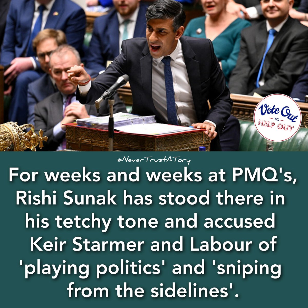 🚨 Since the start of their #GeneralElection campaigns, Tory MPs have done EXACTLY what @RishiSunak accuses @Keir_Starmer & @UKLabour of. 🤔 Very DESPERATE times from the @Conservatives, now! #NeverTrustATory #ToriesOut #ToryIncompetence #ToryLiars #ToryWipeout #ToryFailure