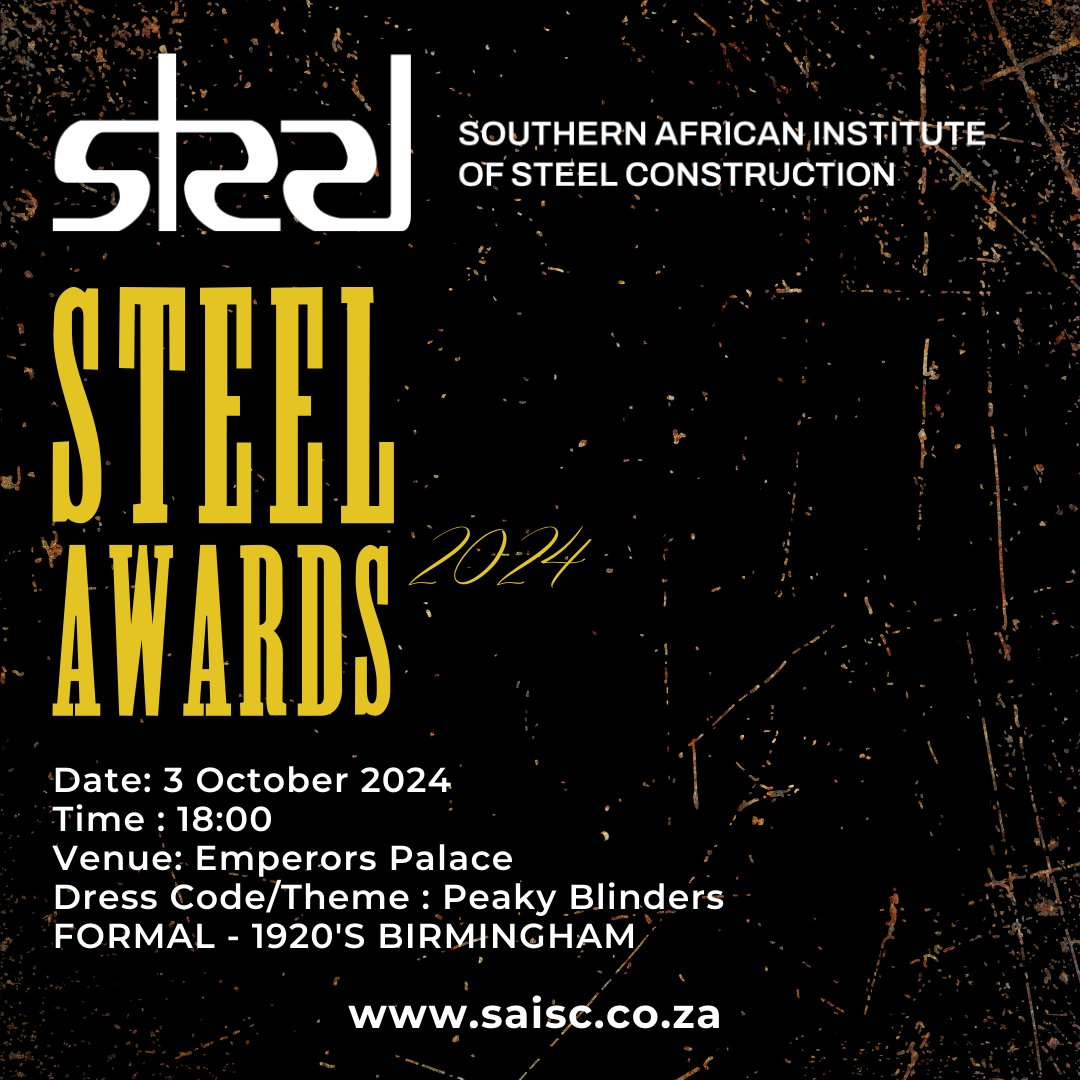 The South African Institute of Steel Construction (SAISC) has a long and proud history of celebrating excellence and innovation in the steel construction industry.

READ MORE: sabuildingreview.co.za/construction-n…

<a href="/SAISC_Steel/">SAISC</a>