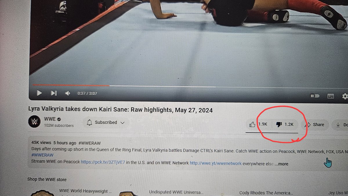 mix_tabasco's tweet photo. @KAIRI_official The dislike is real. WWE, please stop burying Kairi Sane https://t.co/RIwTElnmn1