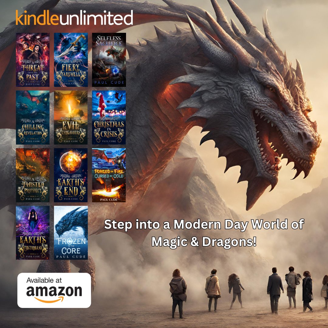 The entire 'White Dragon Saga' available to buy NOW or read for #FREE on #KindleUnlimited Over I.5 million words. Lose yourself in a universe filled with #magic, #mystery, mayhem and.... #DRAGONS! mybook.to/ThreatFromTheP… #dragon #fantasy #yafantasy #YA #fantasyreads #fantasy #KU