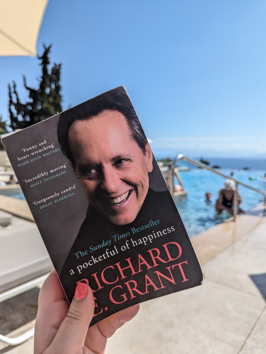 Perfect start to the day in lovely Corfu! A Pocketful of Happiness @RichardEGrant is heartbreaking and joyous, each page brimming with love. Navigating my grief after losing my lovely mum, it is a reminder she'd be ordering me to find my smile while I learn to live without her.