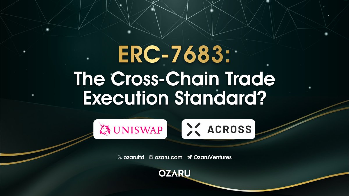 🔎 #ERC7683: The Cross-Chain Trade Execution Standard?

#Uniswap and #Across team up to create a new #Ethereum standard for smoother interaction between blockchains.

This new standard aims to make swapping cryptocurrencies between different blockchains a seamless experience for