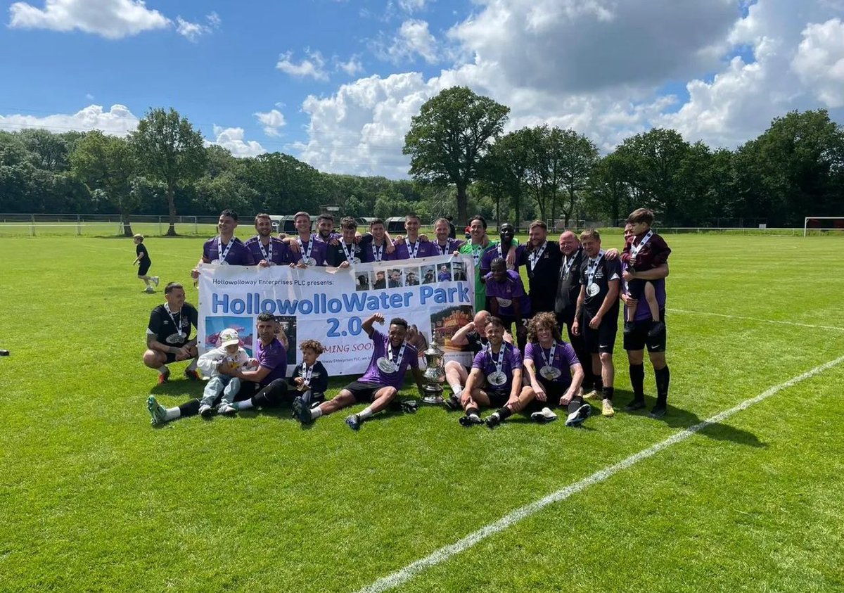 Herts1961sfl's tweet photo. Jim Lynch Cup Champions 🏆

Congratulations to @phoenix66sta who were crowned the Jim Lynch Cup champions this Sunday, after a great game against Little Heath!

#bankholiday #champions #cupfinal #football #sundayleague https://t.co/c7TpFMpK3R