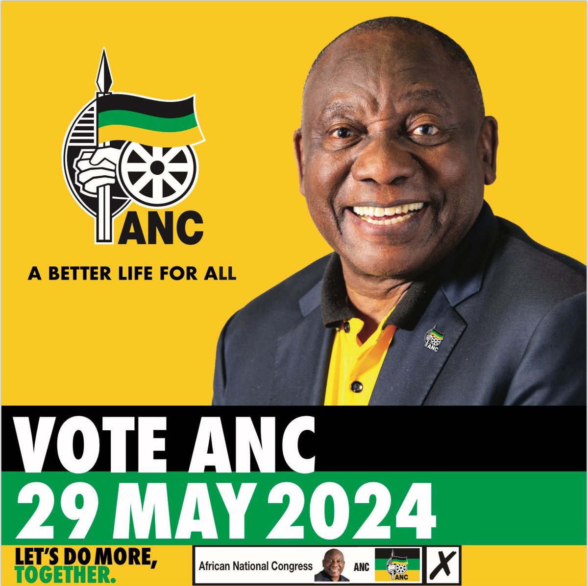 Your vote is the key to enabling a better South Africa. Each ballot influences our nation's destiny. Make your voice heard; make your mark count. Join us as we defend the gains of our democracy! Let’s Do More Together, Vote ANC! #VoteANC2024 #LetsDoMoreTogether #IAmVotingANC