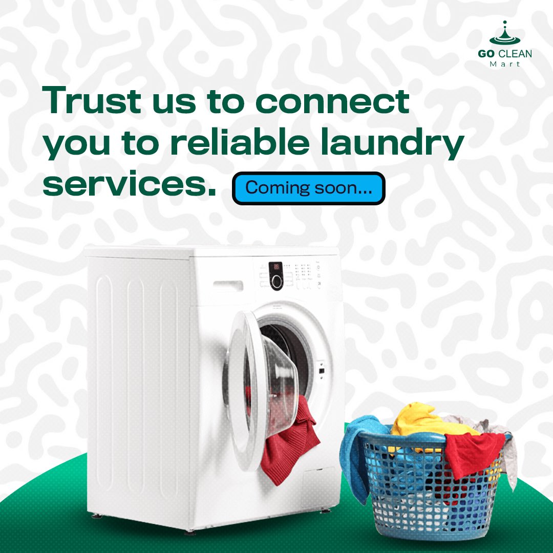 goclean_africa's tweet photo. Goclean is coming to make your laundry process easier and also connect you to reliable and trusted laundry services.
#goclean #laundry #laundrylogistics https://t.co/PatdhYD95s