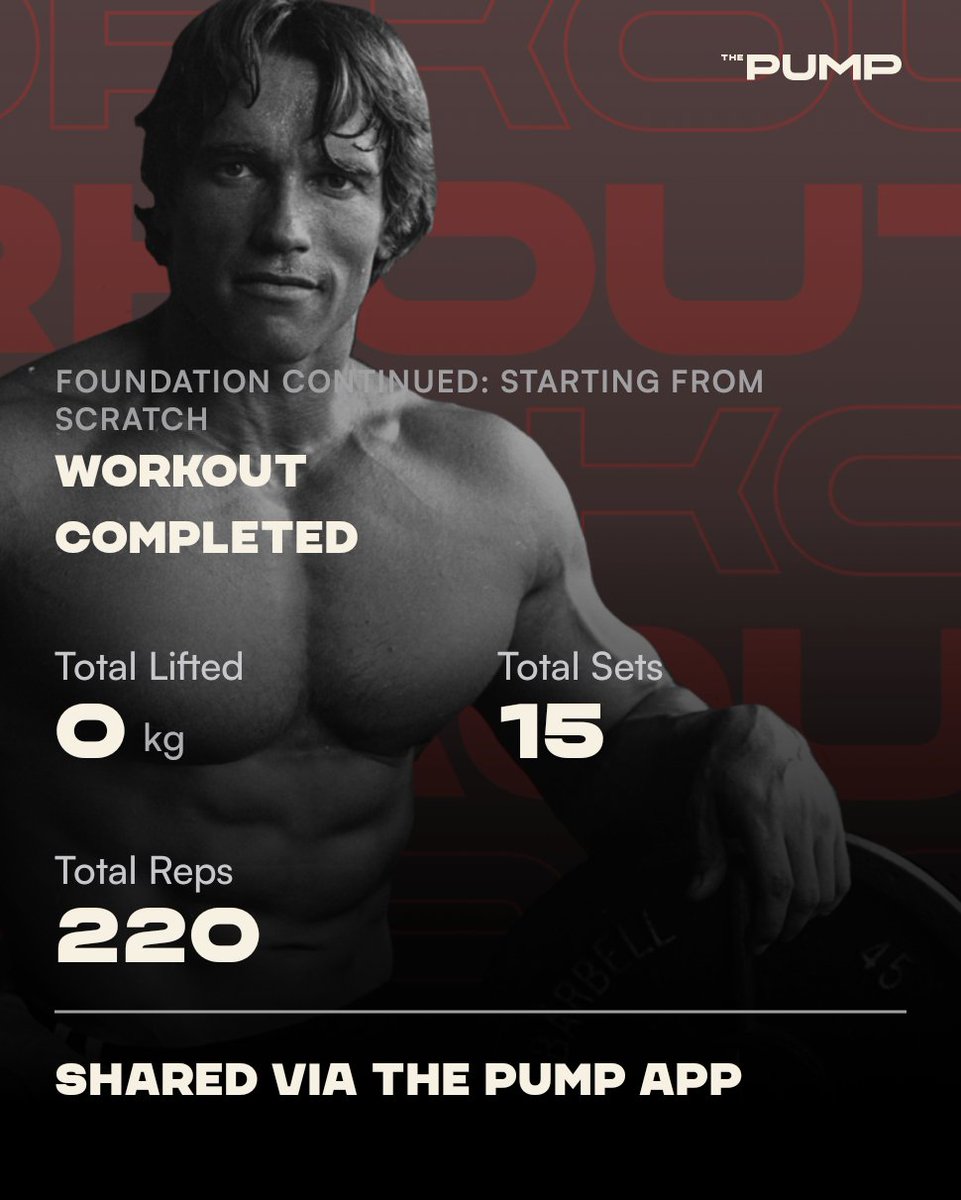 Phase 3: workout 11.

Oh I'm tired now 😅 couldn't manage everything on the menu today, just ran out of energy in some movements and was struggling even to do a regression. Time to rest and hit it better next time!

#ArnoldsPumpClub #ThePumpApp #ThePump thepump.app