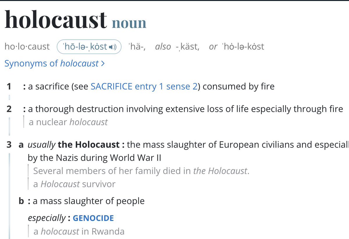 Burning people alive is the definition of a Holocaust.