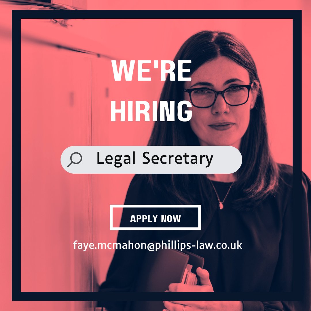 Looking for a new job, or know someone that might be on the look out?

Take a look at our latest job opening here: eu1.hubs.ly/H09kk_10

#hiring #legalsecretary #newjob #phillipslaw