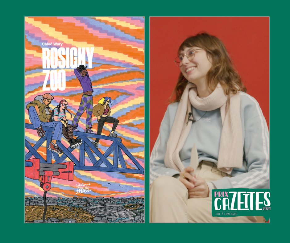 Toutes nos félicitations à Chloé Wary qui remporte le Prix Cazettes 2024 pour sa BD #RosignyZoo publiée aux  <a href="/editionsFLBLB/">Éditions FLBLB</a> 😍👏🎊🎉
Elle sera présente à #LireALimoges du 21 au 23 juin!