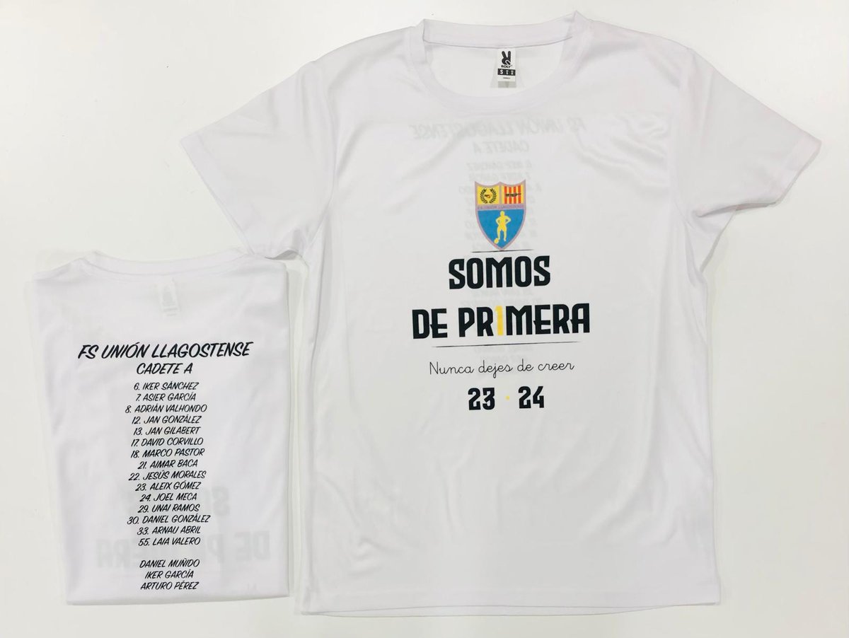 SOMOS DE PRIMERA 🟡⚫

@fsunionllagostense 

#play #play2015 #clubsPLAY 
#futsal #futbolsala
#samarreta #samarretapersonalitzada #somosdeprimera #ascens #equip #companys #record #temporada #celebracio #lallagosta #llagostense #union