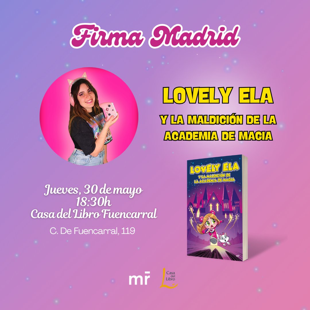 El jueves tienes una cita con @LovelyEla_YT en Casa del Libro 📍Fuencarral. 🙌 ¿Te vienes? 👇 @Planetadelibros