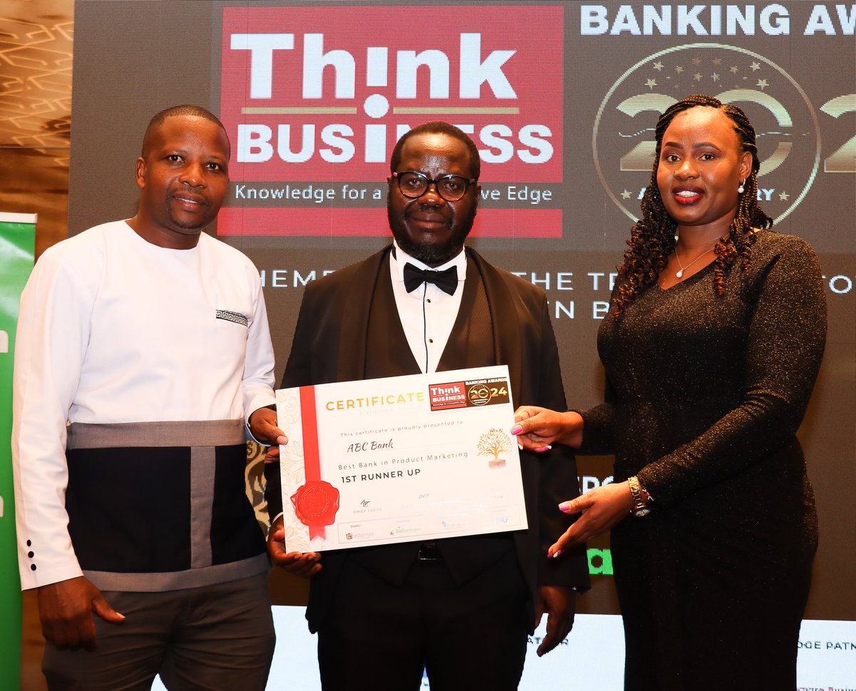ABC Bank secured two awards at the 20th Edition of the Think Business Banking Awards 2024, which took place on Friday 24th May 2024, at the JW Marriott Hotel in Nairobi. The gala dinner ceremony, attended by industry leaders and stakeholders, honoured excellence and innovation