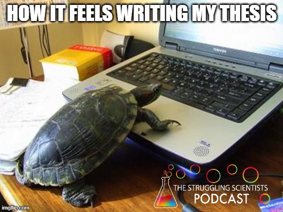 Slow and steady writes the thesis😅