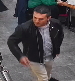 We have released an image of a man we would like to speak with following the theft of valuable sunglasses.

Two pairs of designer sunglasses, priced at £500 each, were taken from Stephen Donald Eyewear in King’s Walk at 3.20pm on Saturday 27 April.

orlo.uk/tk15U