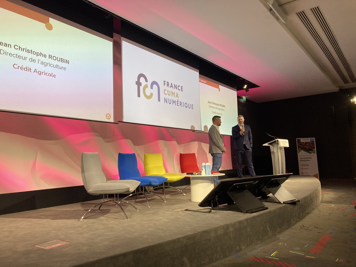 Lancement de notre Assemblée Générale retraçant l’année 2023, merci à <a href="/CreditAgricole/">Crédit Agricole</a> pour l’accueil!
Revalorisation du dispositif conseil pour les Cuma, plafond des aides etc., nos plaidoyers ont été efficaces pour porter la voix des Cuma en 2023. Nos attentes restent