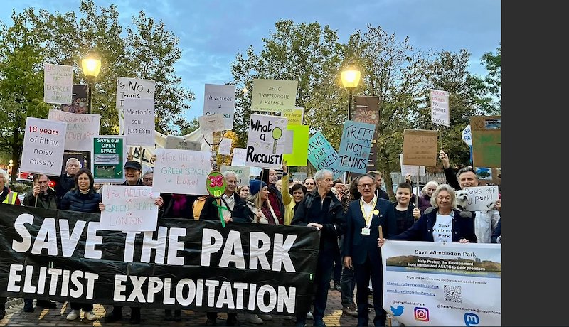 The All England Lawn Tennis Club (AELTC) is proposing large building developments on Wimbledon Park. Save Wimbledon Park campaigners have strong concerns about loss of green space. @SaveWimbldnPark @WimSoc @Merton_Council #SaveWimbledonPark #environment buff.ly/3X0ZYfo