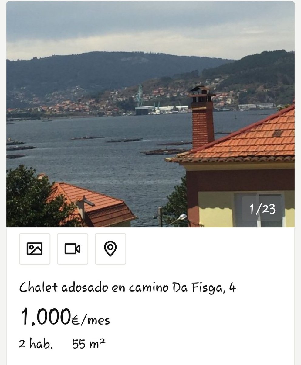 Pero es que te vas a alrededores de Vigo (Cangas, Moaña, Redondela) y no, la cosa no mejora y automáticamente tienes un pisazo por 500€