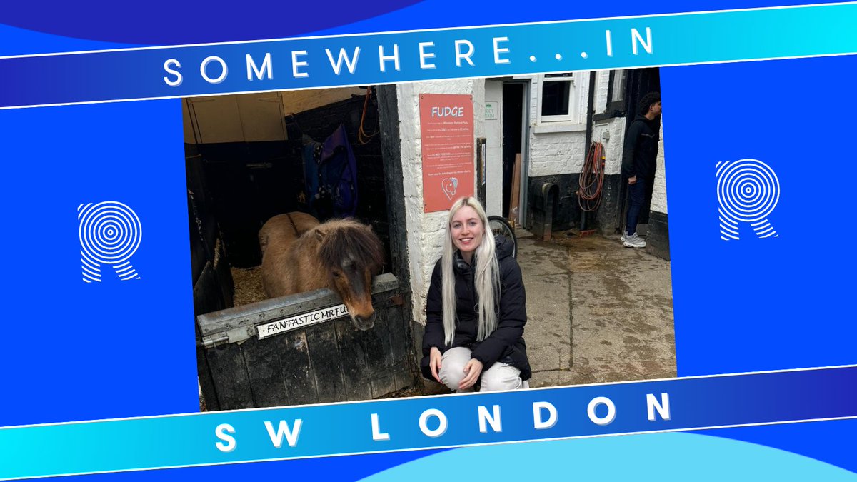 And here she is...EMILY CONNELL 'hiding' out 'Somewhere In SW London' with the 'Fantastic Mr. Fudge' at WIMBLEDON VILLAGE STABLES, MERTON Did YOU get it right? Let us know and play along every Weekday Mornings from 7am on Riverside Breakfast with @jasonrosam & @BatterseaPwrStn