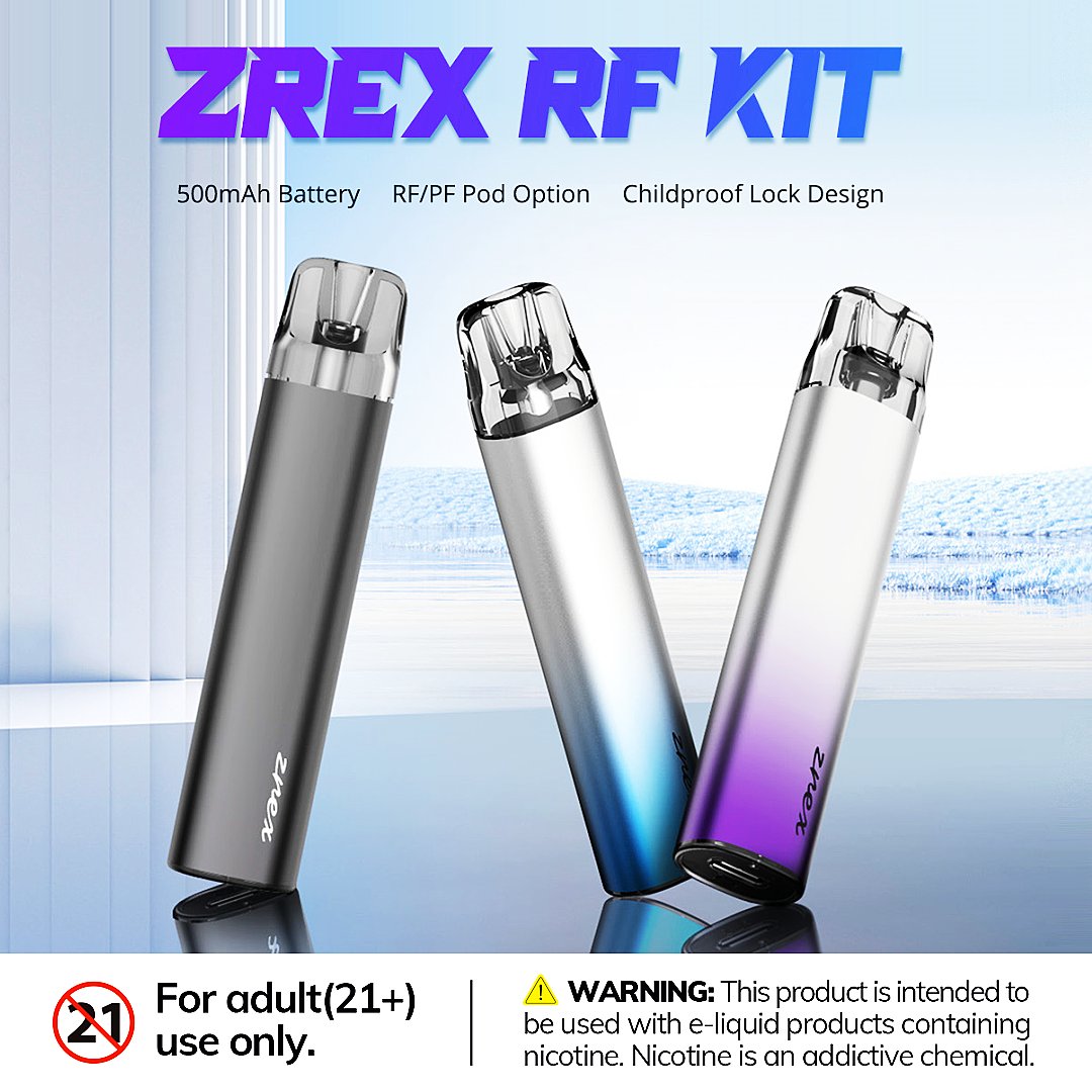 SMOK Zrex RF ☁ 🛒 vapesourcing.com/smok-zrex-rf-k… - 🔋 Built-in 500mAh Battery 🥰 Fit for PF/RF Pod Cartridge 💦 2ml Capacity, Side Filling - #vapesourcing #vape #vapelife #gift #FreeShipping #newarrivals #newvape #vapor #vaping #vapefam #SMOK #ZrexRF