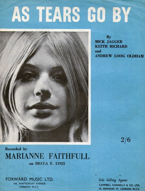 Il #28Maggio del 1964 esce il singolo, cantato da Marianne Faithfull, 'As Tears Go By', critto da #MickJagger e #KeithRichards dei #RollingStones 

#mariannefaithfull #almanaccomercury