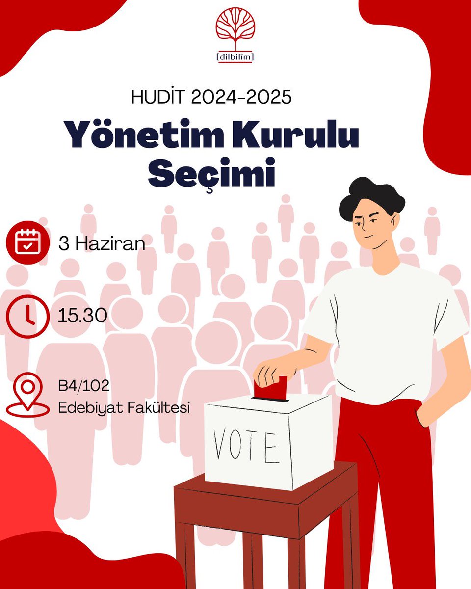 hulinguistics's tweet photo. Dilbilim Topluluğu yeni dönem yönetim kurulu üyelerini belirliyor! 3 Haziran 15.30’da bütün topluluk üyelerimizi oy vermeye ve aday olmaya çağırıyoruz!.

Başvuru formuna bio’daki linkten ulaşabilirsiniz. https://t.co/gCIwSrs0er