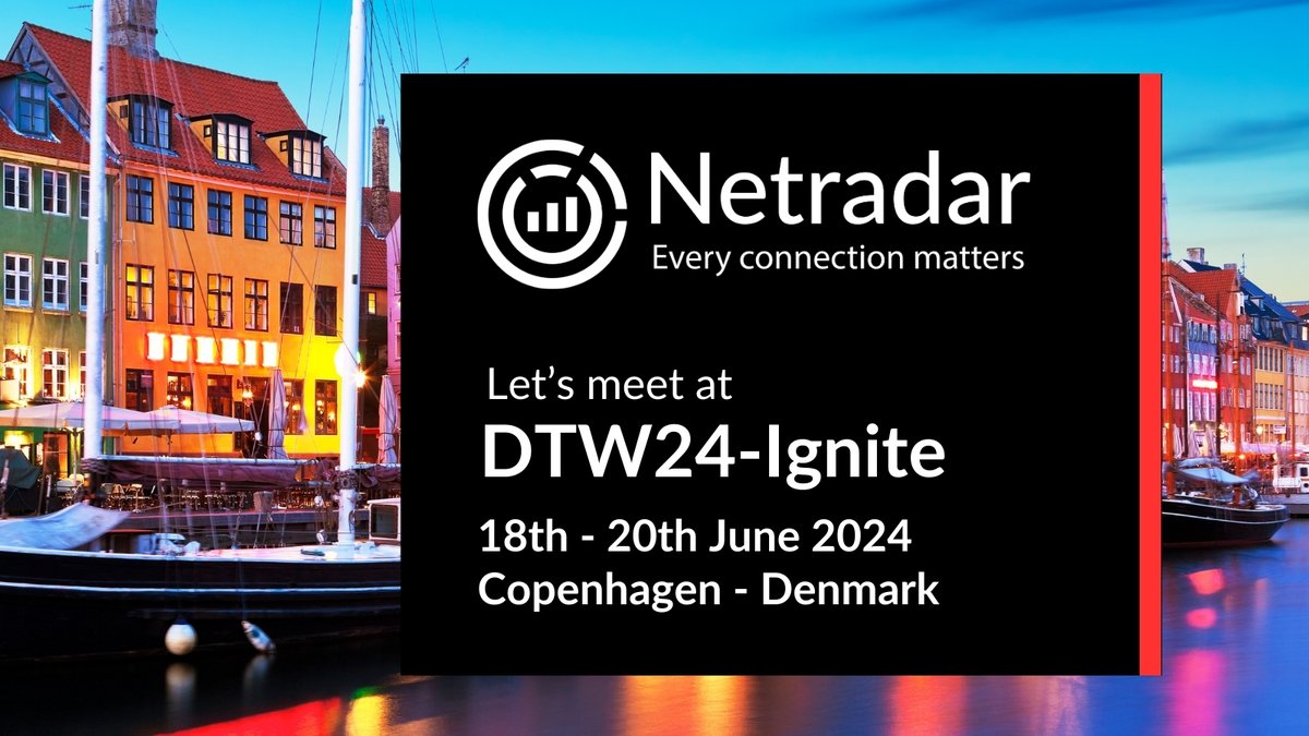 Join us at DTW-Ignite Copenhagen!  #Netradar will showcase our latest network insights and analytics from June 18-20, 2024.

Experience live demos! Book a meeting: netradar.com/events

#AI #Telecom #connectivity #5G #Netradar #innovation #DTW24 <a href="/tmforumorg/">TM Forum</a> #catalysts