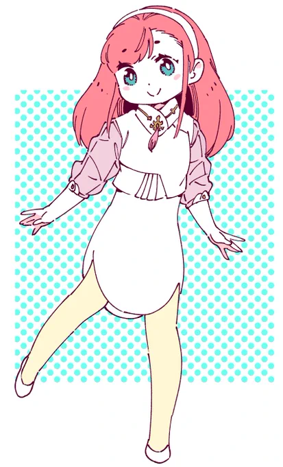 イズミのイールイエ滞在2日目の衣装を描き納めました。#いずずん 